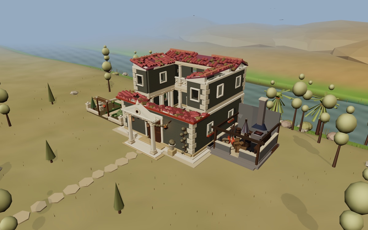 A weathered house — never wrecked